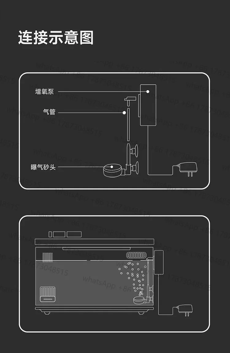 สำหรับการปรับปรุงตู้ปลาอัจฉริยะ Xiaomi Mijia ปั๊มออกซิเจน ลำโพง ปิดเสียง