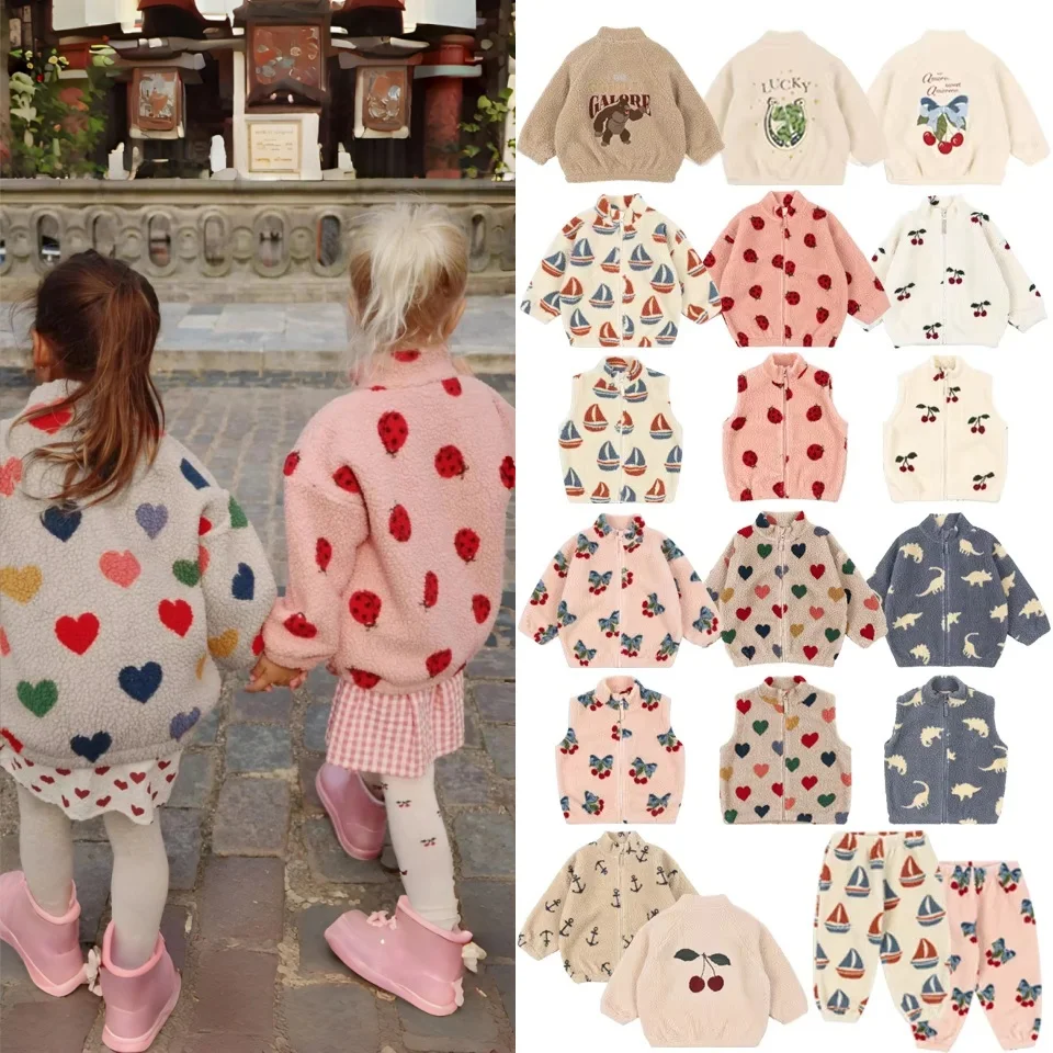 

Детская одежда на хлопковой подкладке. Зима 2021. Новые стили для мальчиков и девочек, флис, овчина и теплая куртка-лодочка.