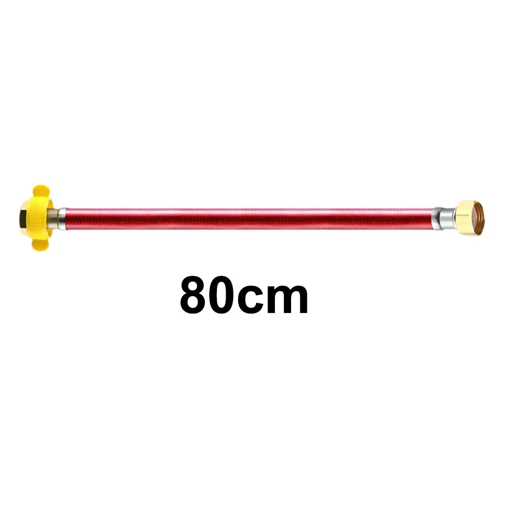 

Universal G1/2 Inch Faucet Braided Water Pipe Stainless Steel Anti Winding Faucet Inlet Hose Explosion-Proof Flexible