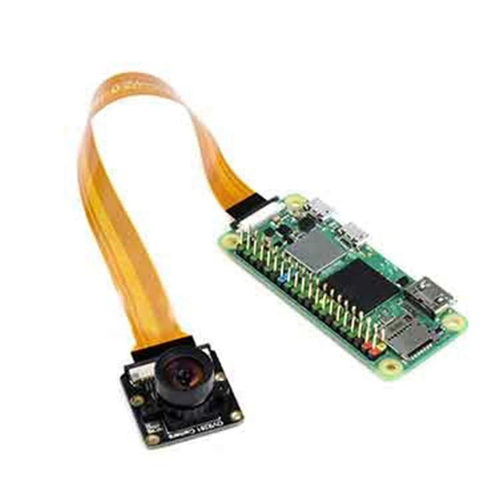 For Raspberry Pi Zero/W/WH/2W Black White Camera Global Shutter Ov9281-110 Degree 1MP Wide Angle Fisheye Camera