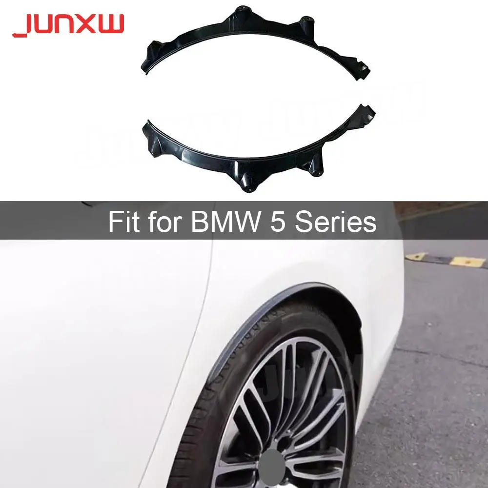 ABS Black Rear Wheel Eyebrows Fender Flares Mudguards for BMW 5 Series G30 G38 2017 + Car Fender Covers Trims Styling