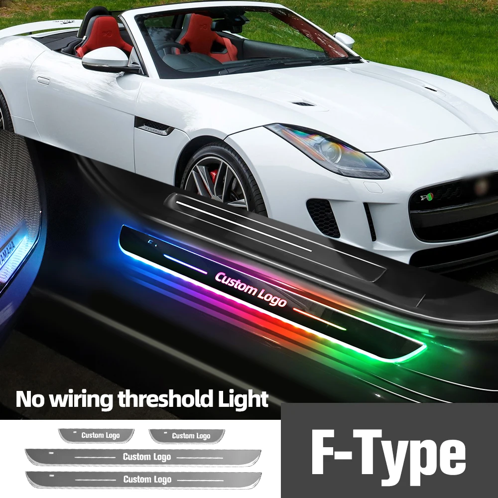 

Для Jaguar F-Type F, тип X152 2012-2017, автомобильная фотография, индивидуальный логотип, фотография, порог, аксессуары