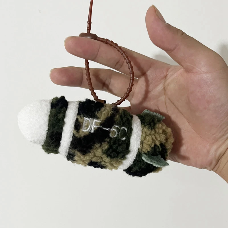 Lifelike Rocket Missile Model Plush Toy Dongfeng Missile Throw Pillow DF-5C Plush Toy Military Enthusiast Collection Boy Gift