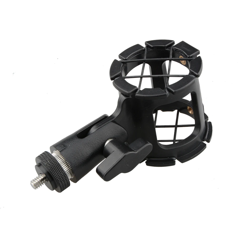 Supporto per microfono per fotocamera CAMVATE staffa di supporto per ammortizzatore a sospensione con vite filettata inferiore da 1/4 "per accessori per gabbia per fotocamera DSLR
