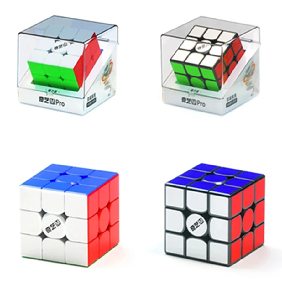 QiYi M プロ 3x3 シリーズ磁気/リニアモーターカー UV マジックキューブ知育玩具 3x3 マジックキューブリニアモーターカー位置決め Cubo Magico