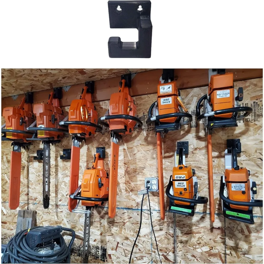 Electric Saw Wall Installation Bracket Hook Low Profile Chainsaw Wall Hanger