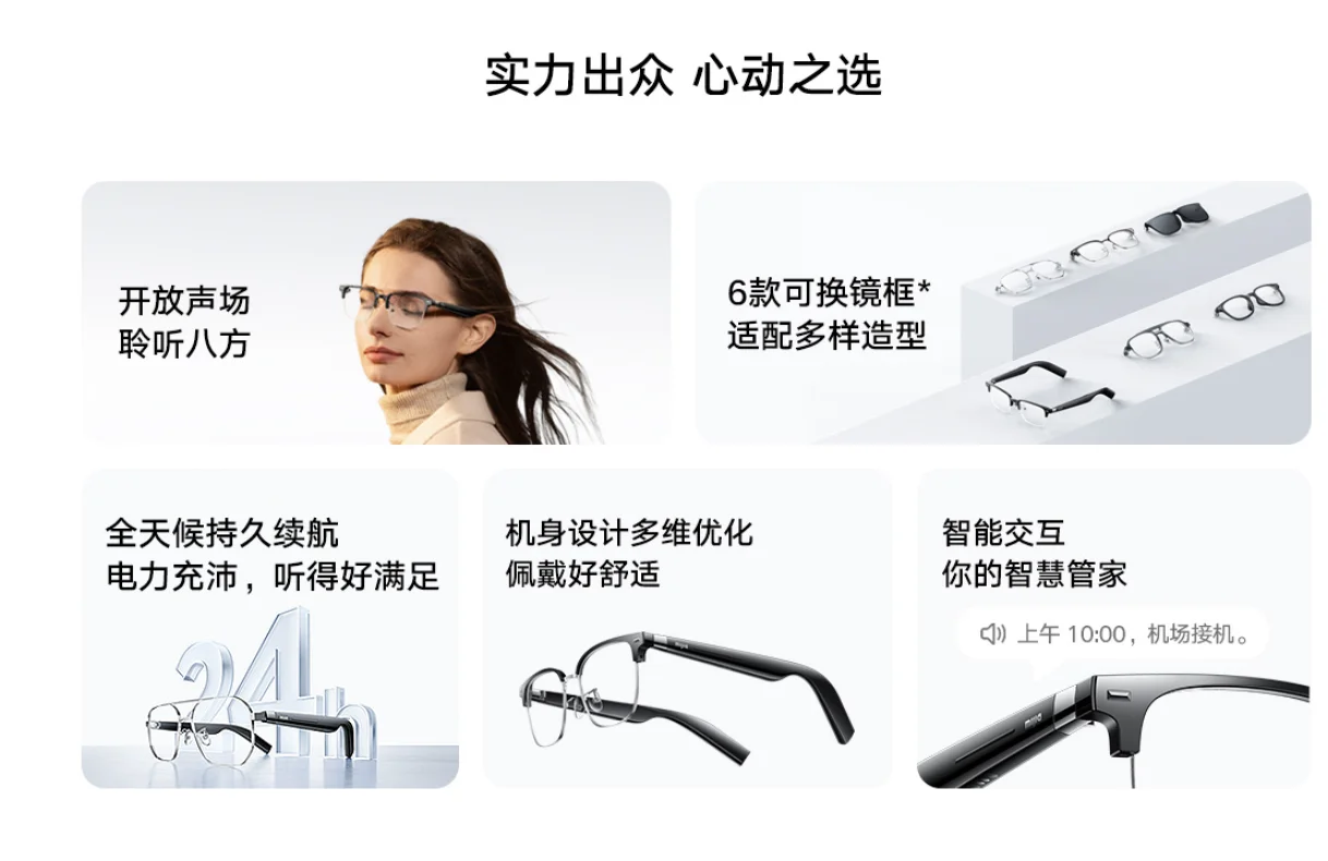 Original Xiaomi Mijia Smart Audio Glasses Joyful Edition Bluetooth