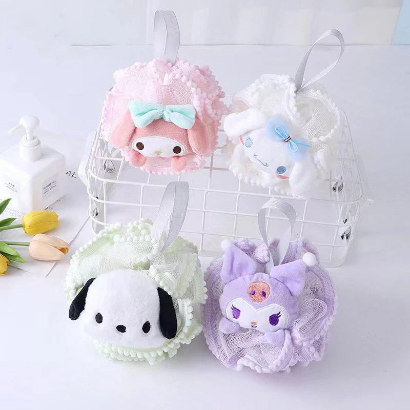 

Sanrio My Melody Cinnamoroll New Fashionable and Adorable Multi Functional Family Children's Bath Ball Baby Bathing Bubble Balls