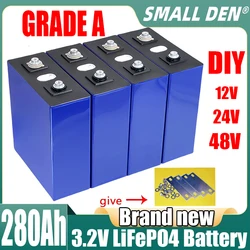 New 1-16pcs 3.2v 280ah  DIY 12V 24V 48V A-grade LiFePO4 battery electric scooter RV lithium iron phosphate solar storage system