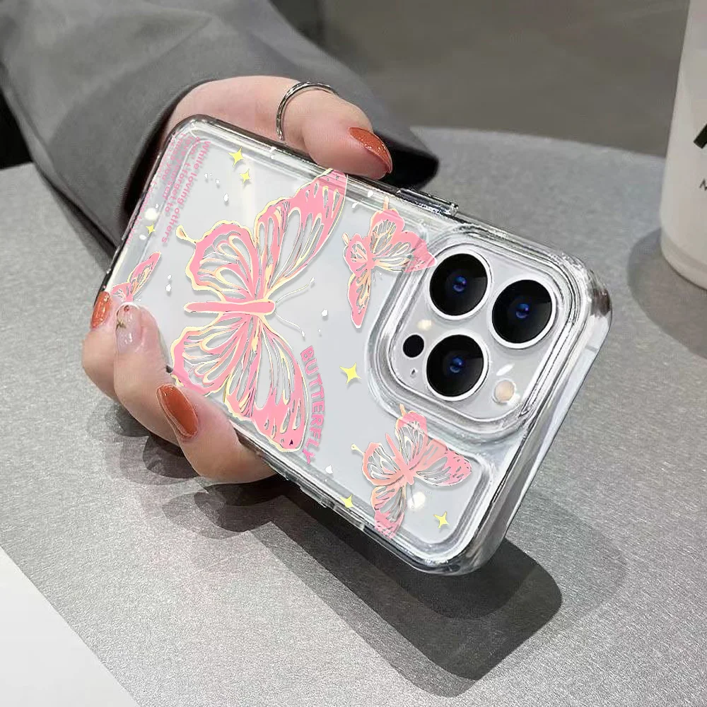 Butterfly Painted Phone Case For Samsung Galaxy S25 Ultra Cover S26 Plus S24 FE S23 S21 FE S20 FE S26Ultr Soft TPU Funda Coque