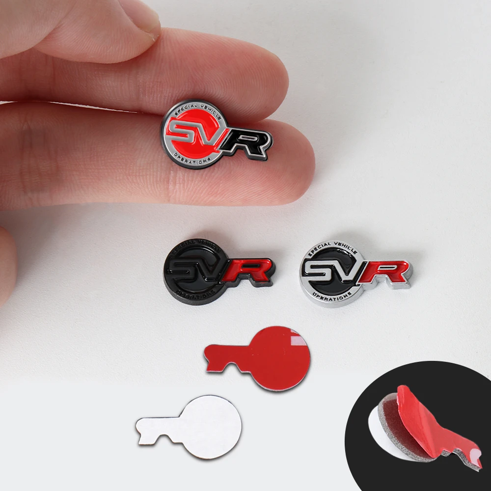 3D Car Styling Interior Badge Sticker SVR Logo Decoration Stickers For Landrover SVR Evoque Range Rover P250 P38 L320 2 Evoque