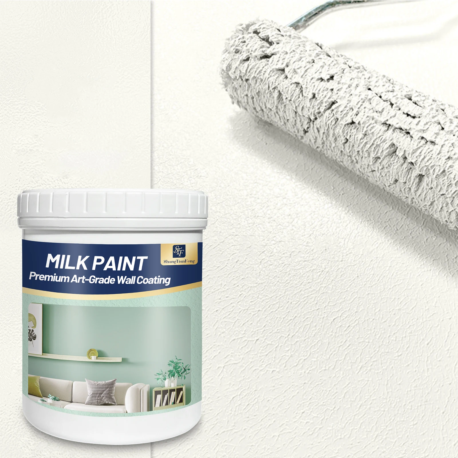 Peinture de renouvellement de la maison de Noël, finition satinée Zero COV & anti-moisissure, Black Friday Deal, couverture 1 manteau et résistant aux taches, Dr rapide