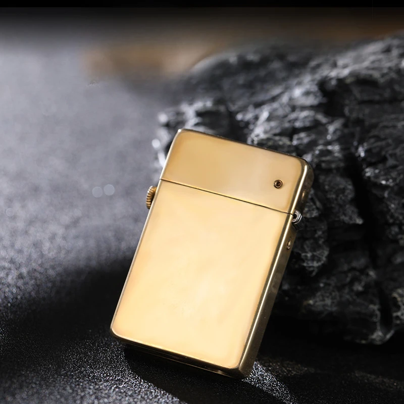 ZORRO Classic Kerosene Lighter Pure Copper Semi-automatic One Button Press Personalized Ultra-thin Lighter Men's Gifts