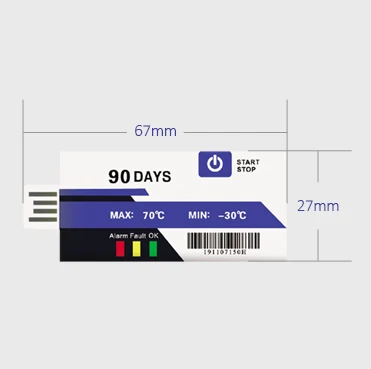 3PCS Freshliance Lastst Single Use USB Temperature Data Logger For Pharmaceutical