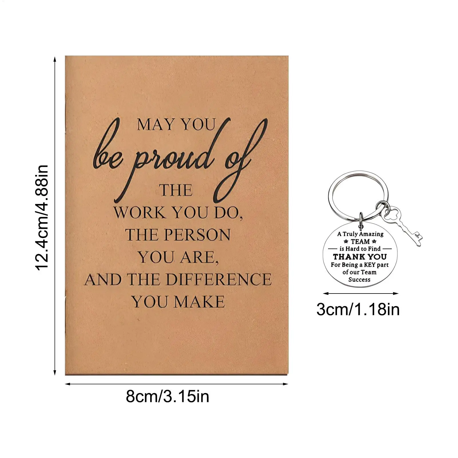Appreciation For Employees Notebook Keychain Pen Appreciation Favors May You Be Proud Of The Work You Do For Office Coworkers