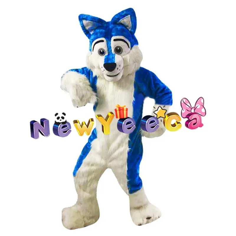 

New Plush Wolf Mascot Costume Cool Real Beast Cosplay Festival Party Adult Beast Set Halloween Funny Wolf Costume