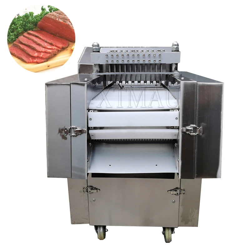 Commercial Chicken Nugget Cutter Machine Fish Meat Bone Cube Cutting Slicing Dicing Machine