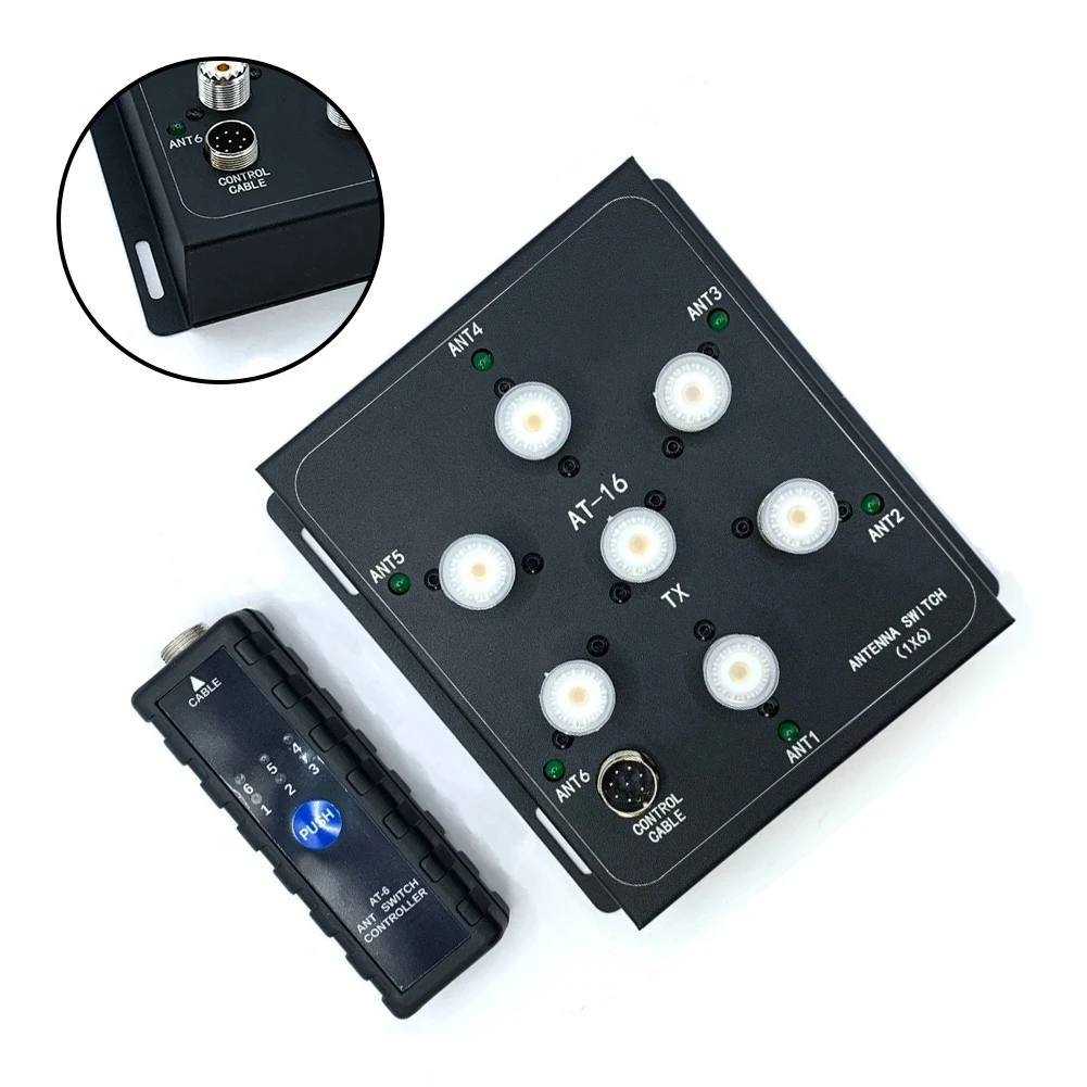 AT16 6 Port Remote for coaxial for antenna for Switch Kit for Two-Way for Radio Systems Base Stations and Portable Radios 800W