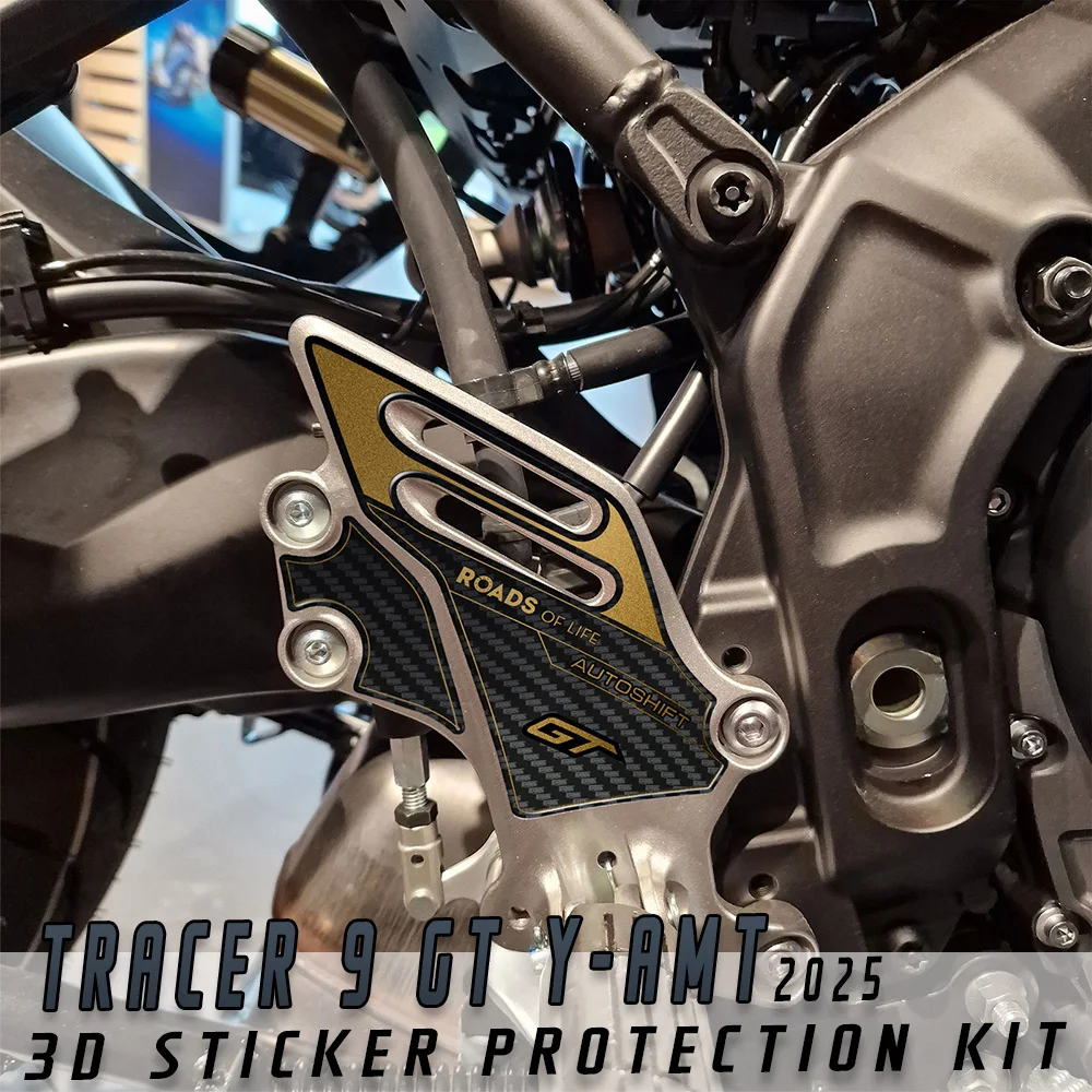 

For Tracer 9 GT Y-AMT 2025 Stickers Tracer 9GT Y AMT Accessories Motorcycle Heel Waterproof Scratch 3D Resin Sticker Sheath Kit