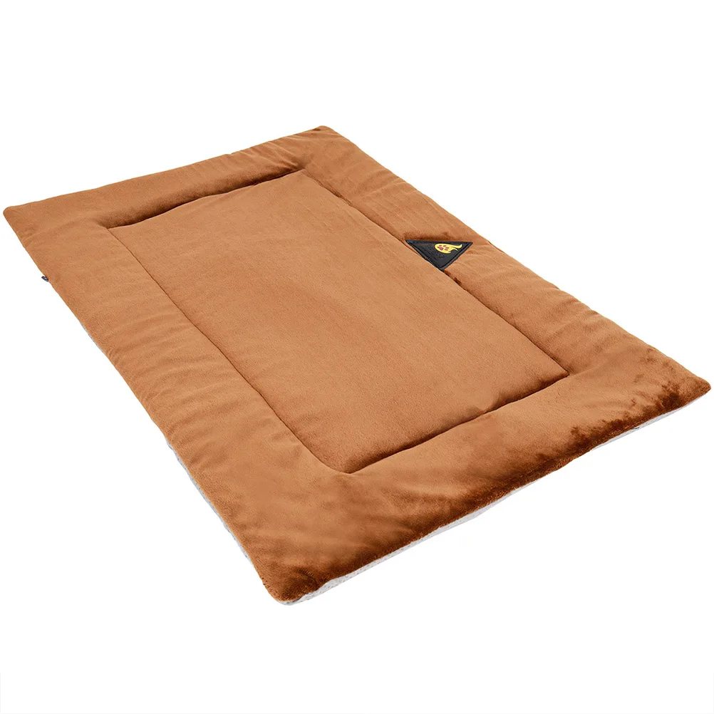 

Pet Warm Sleeping Pad Dog Bed Mat Self Heating Thickened Winter Brown M Warming Pad Indoor Outdoor Car Use Pet Cushion Anti Slip