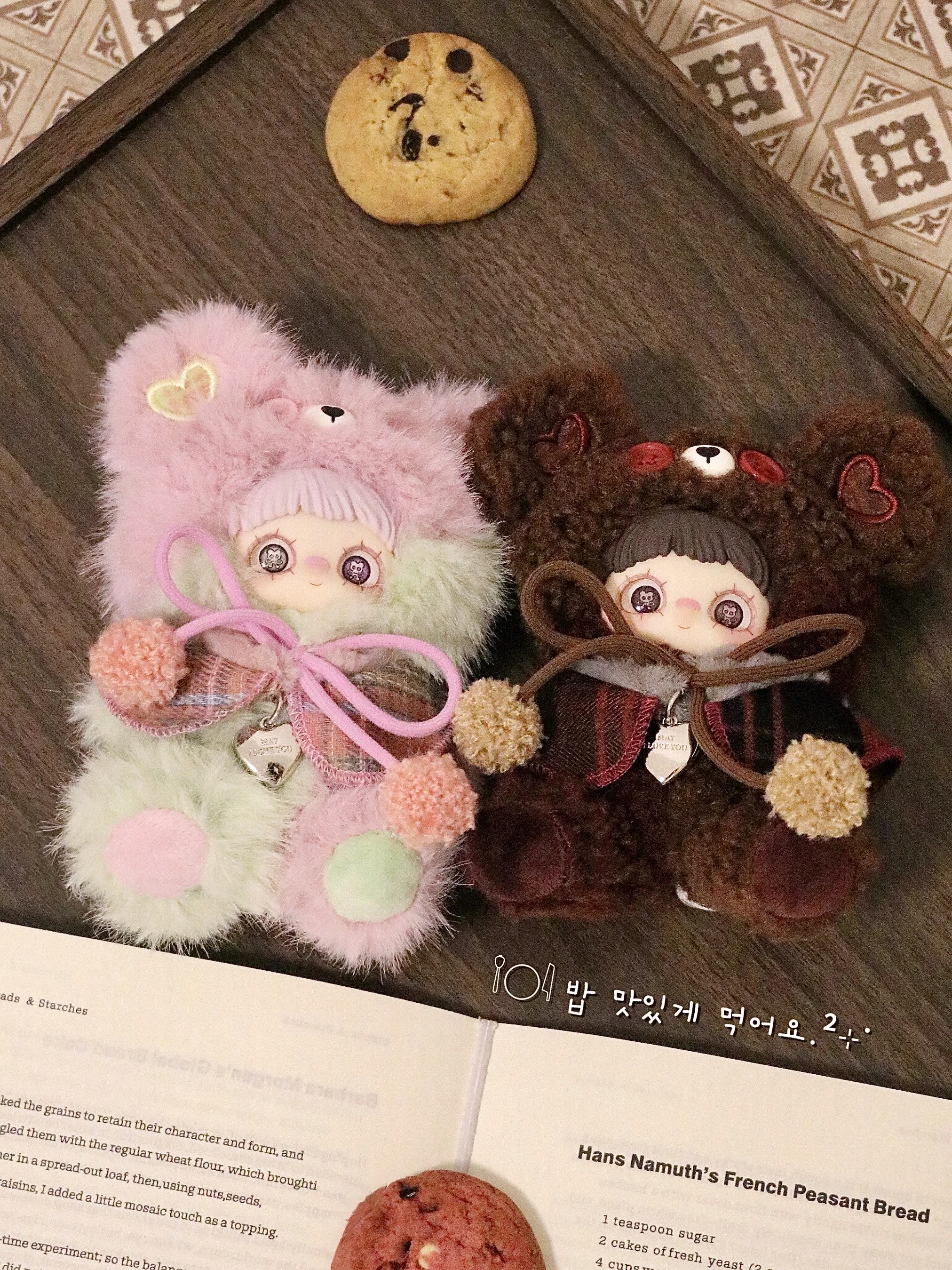 В наличии подлинный Maymei Tiny Bear Cookie Series слепая коробка брелок виниловые куклы с лицом аниме фигурка кавайные куклы игрушки подарок на Новый год