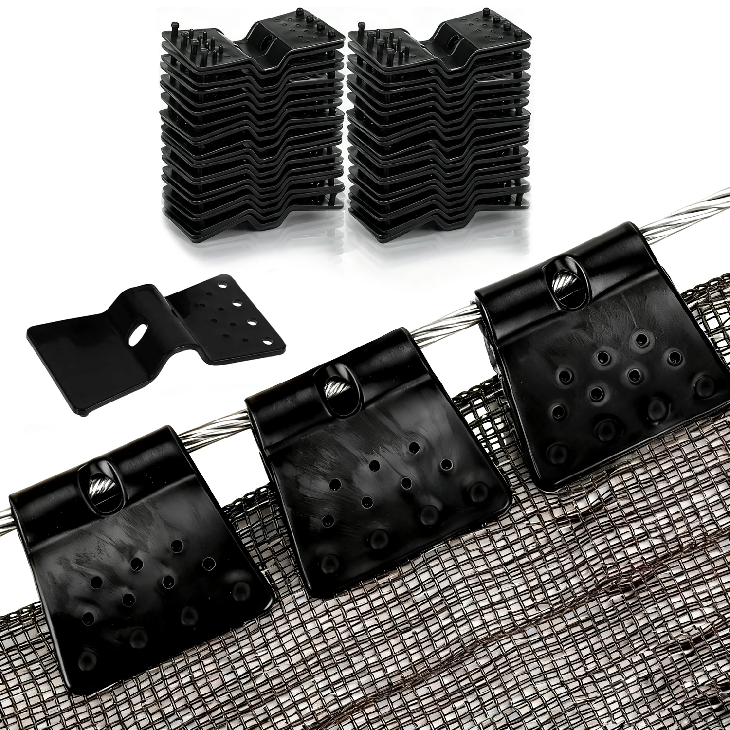 10-50 قطعة أدوات الحدائق شبكة تظليل كليب فراشة كليب الدفيئة قماش للتظليل مقاطع سياج شبكة تظليل مقاطع خيمة خارجية معلقة #4