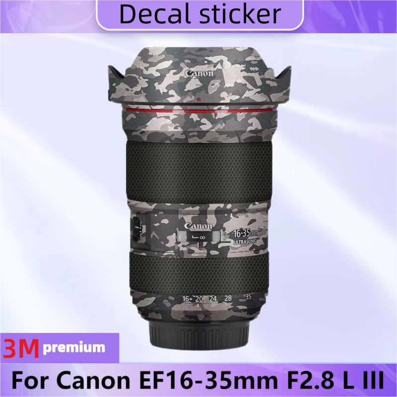 For Canon EF16-35mm F2.8 L III Lens Body Sticker Protective Skin Decal Vinyl Wrap Film Anti-Scratch Protector Coat