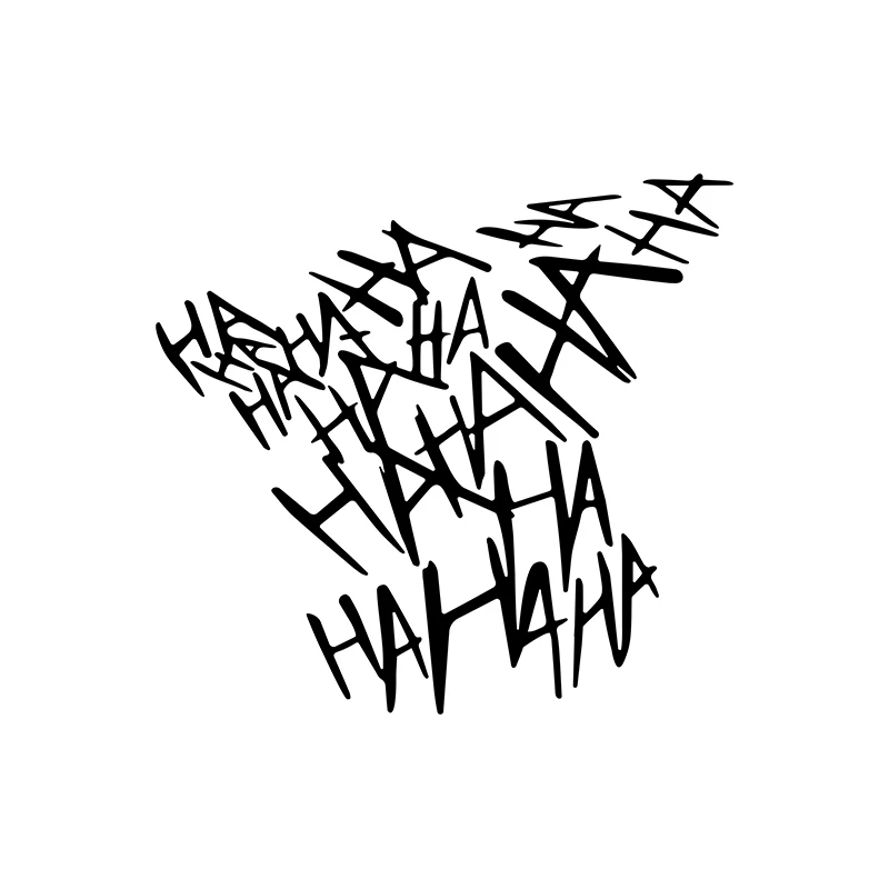 HAHAHA Joker Motorcycle Helmet Stickers Car Reflective Moto Auto Funny Helmet Decal Waterproof Stickers Fun Halloween Gifts