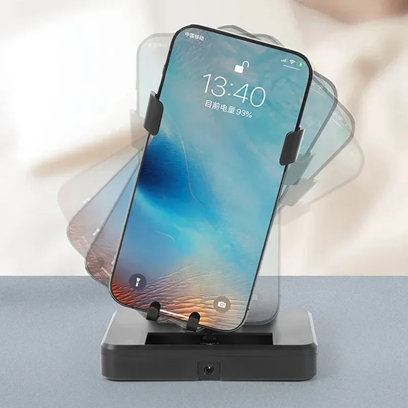 Automatische Schaukel Shaker Automatische Schaukel Schütteln Handy Ständer Halter Schreibtisch Stumm Für Smartphone Wiggler Schrittzähler Pinsel Stepper