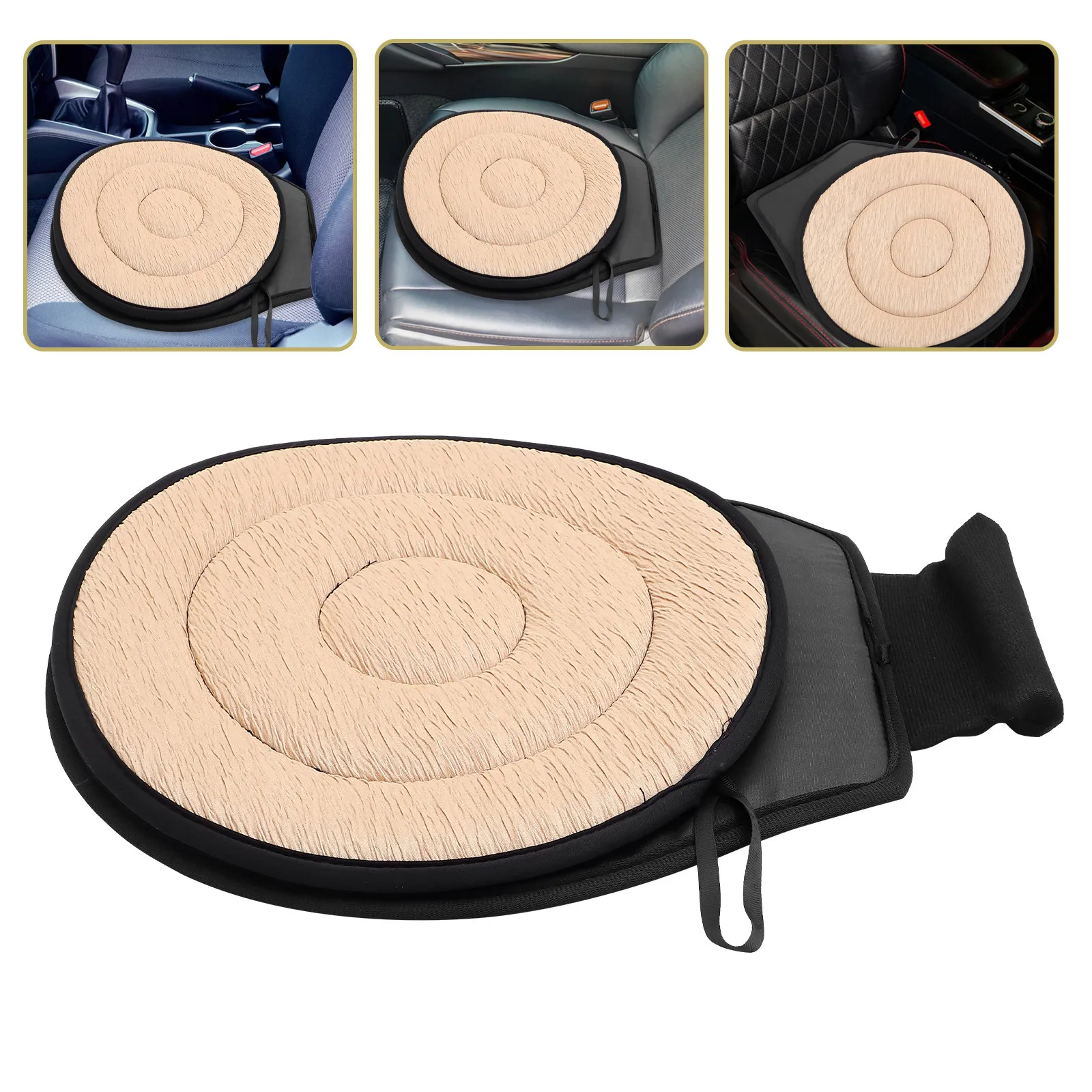 

Rotating Car Seat Pad Dark Color Soft Comfortable Swivel Cushion for Elderly Pregnant Disabled 360 Degree Car Seat Cushion Easy