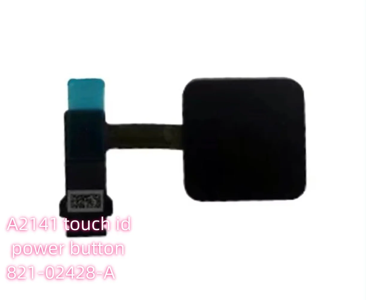Original A2141 Touch ID Power Button + Cable 2019 821-02428-01 For Macbook Pro 16\