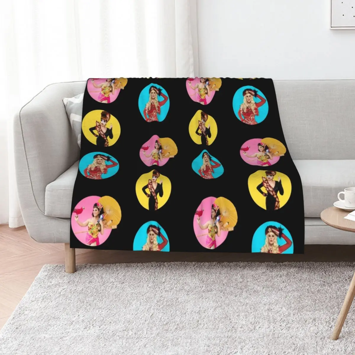 

Drag Race Throw Blanket Moving Weighted Plaid on the sofa anime Blankets