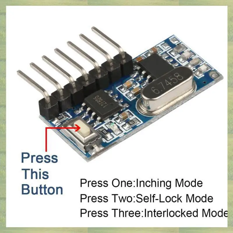 N15R-2X Wireless RX480E-4WQB 433Mhz RF Module Transmitter And Receiver 3 Sets 4 Channel Output Link Kit For Remote Control