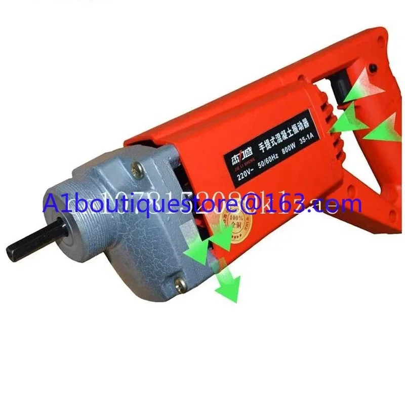 1PCS  CONCRETE VIBRATOR 35MM STABLE VOLTAGE 800W/1300W/1750W MOTOR SIMPLE TO HANDLE Construction Tools