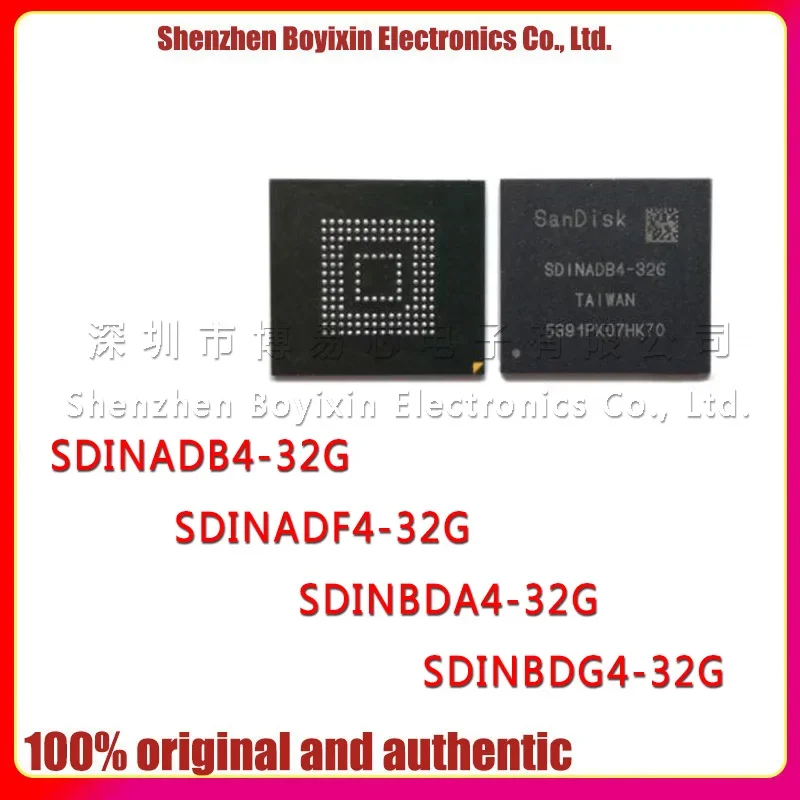 

SDINADB4 F4-32G SDINBDA4- G4-32G SanDisk emmc 153 ball 32G flash memory life 0-10