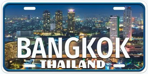 Bangkok City05 Thailand Novelty Car License Plate Aluminum