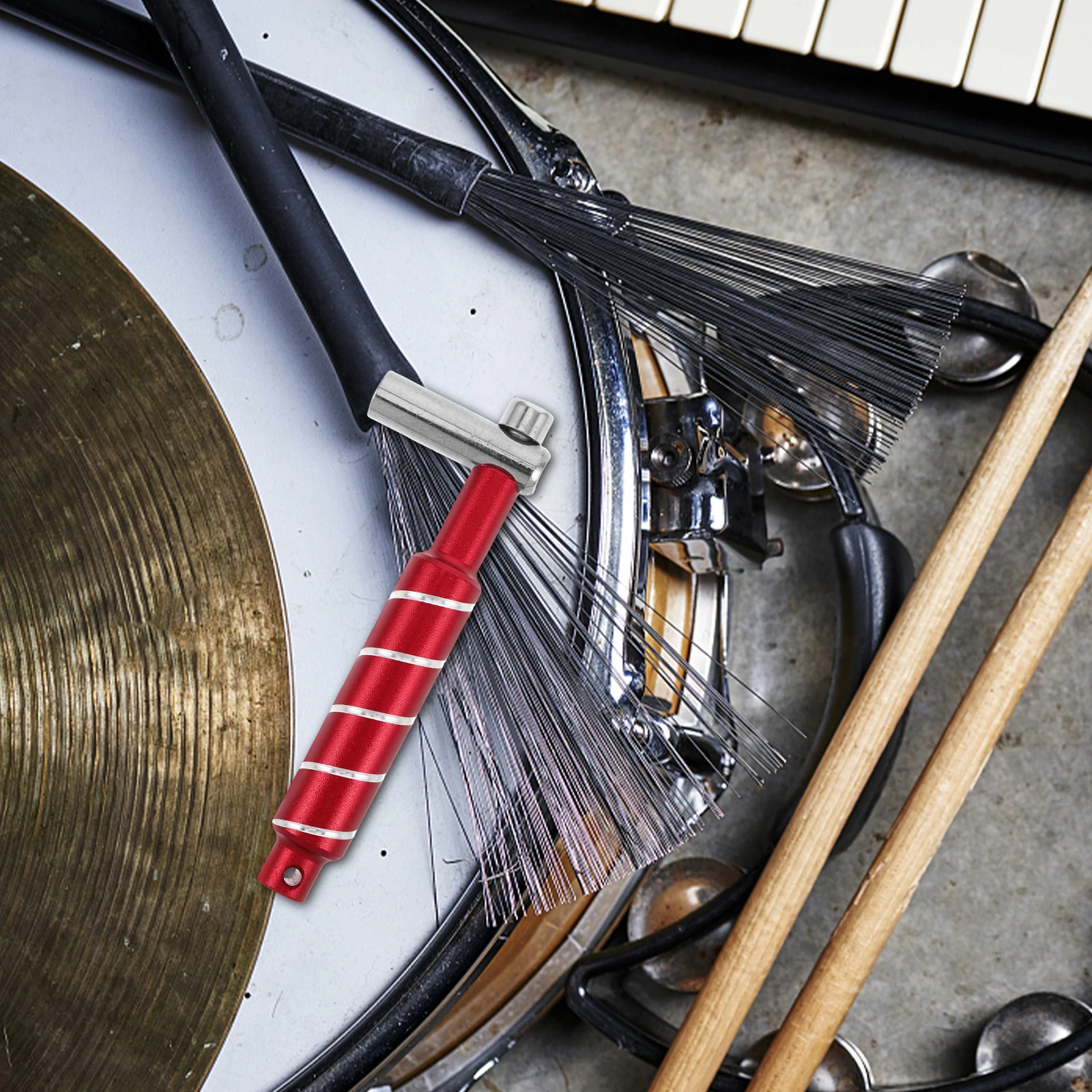 

Drum Tuner Tuning Accessory Wrench Supply Kit Rod Key Replacement Tool Iron Pole