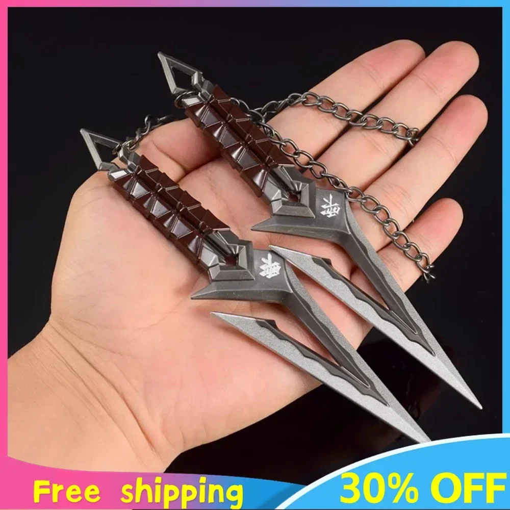 New 16cm Valorant Weapon Kuronami No Yaiba Goden Color Uncut Ninja Melee Weapon Model Metal Game Accessories Ornaments Gift Toys