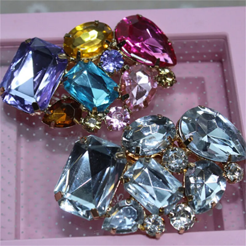 

1PC Women Shoes Decoration Clips Crystal Shoes Buckle Bridal Charm Decor
