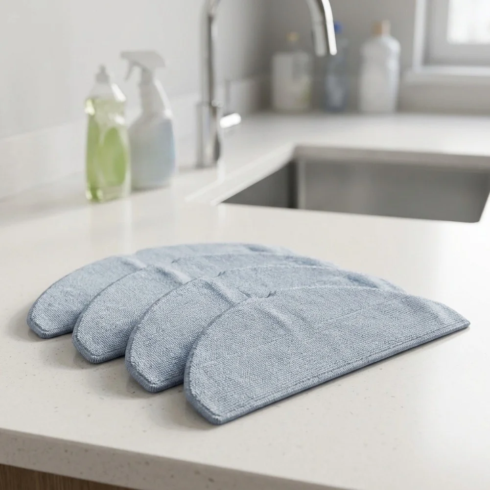 Hard Floor Cleaning Pads Robot Vacuum Mop Pads Fabric Construction For Daily Home Cleaning For Lubluelu for l40 Series