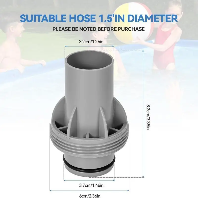 38MM Pool-Schlauchadapter Wasserdichter Korrosionsbeständiger Verbinder für Eingelassene Schwimmbäder Wasserrohr-Verbindung – Detail 4