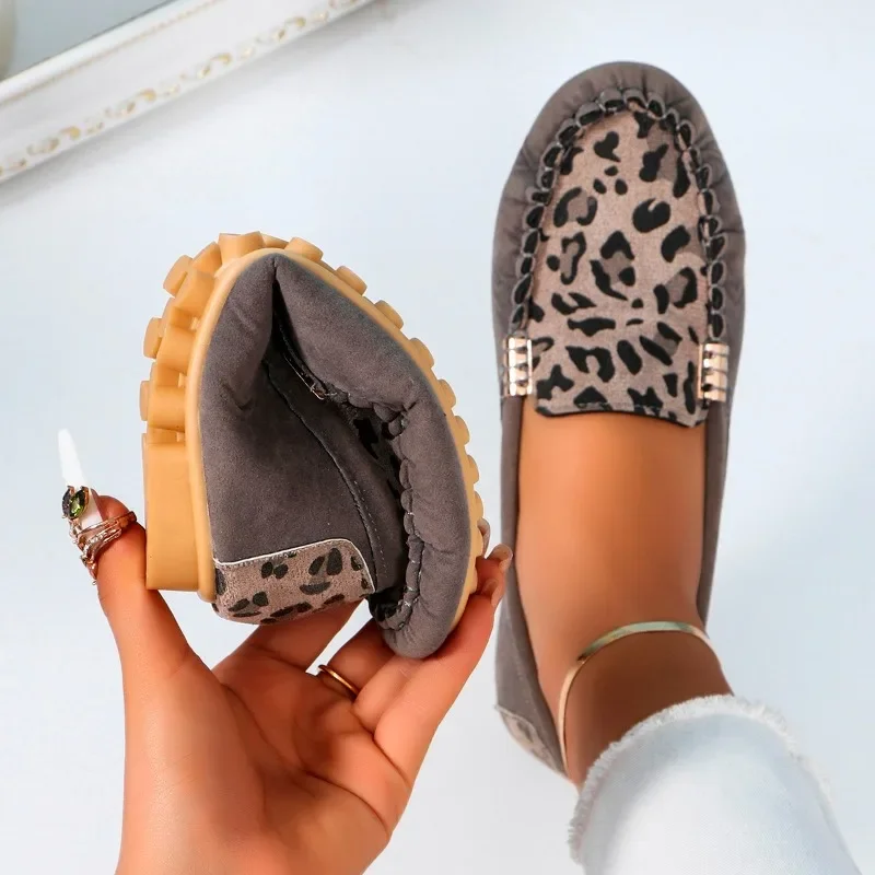 Leopard Flats donna mocassini scarpe Casual Sport Sneakers autunno moda 2024 New Walking Cozy Shoes Brand Dress Mujer Zapatos