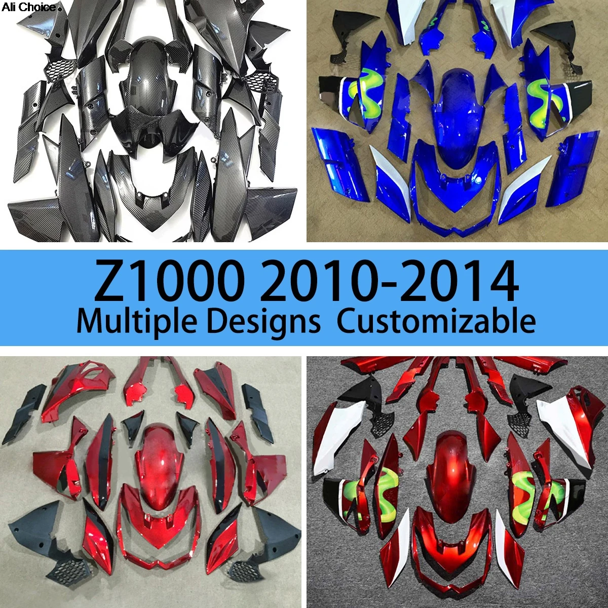

Rebuilding Fairing Kit Z1000 2010 2011 2012 2013 2014 Carbon Fibre set Motorcycle Covers Fairings for KAWASAKI z1000 10-14