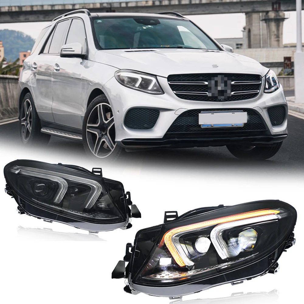 

LED HeadLights for Mercedes-Benz GLE W166 15-19 high style led DRL Car head lamp Assembly Signal Auto Accessories Modified Lamp
