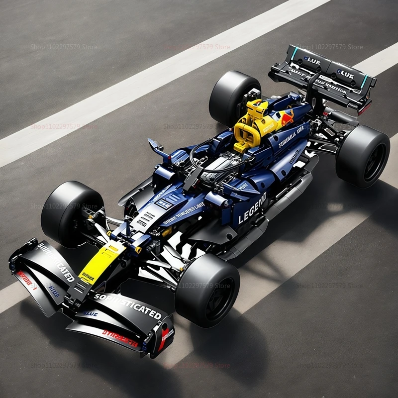 جديد التقنية 1000 + قطعة سيارة سباق السرعة اللبنات 1:10 مقياس DIY بها بنفسك الحصري تحصيل نموذج عرض مفصل مجموعات الكبار