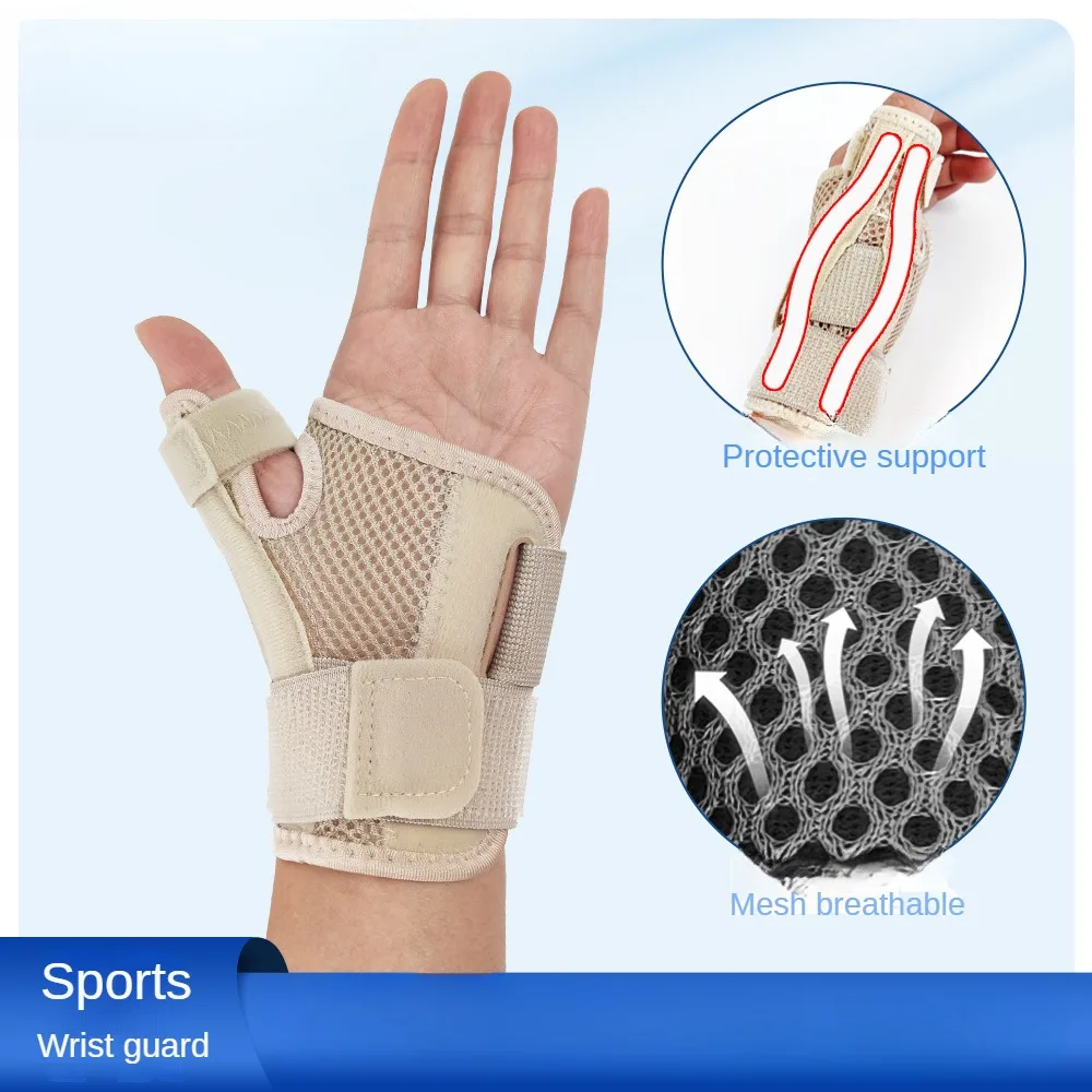 

1Pc Flexible Splint Wrist Thumb Support Brace for Tendonitis Arthritis Breathable Thumb Protector Guard Fits Right and Left Hand