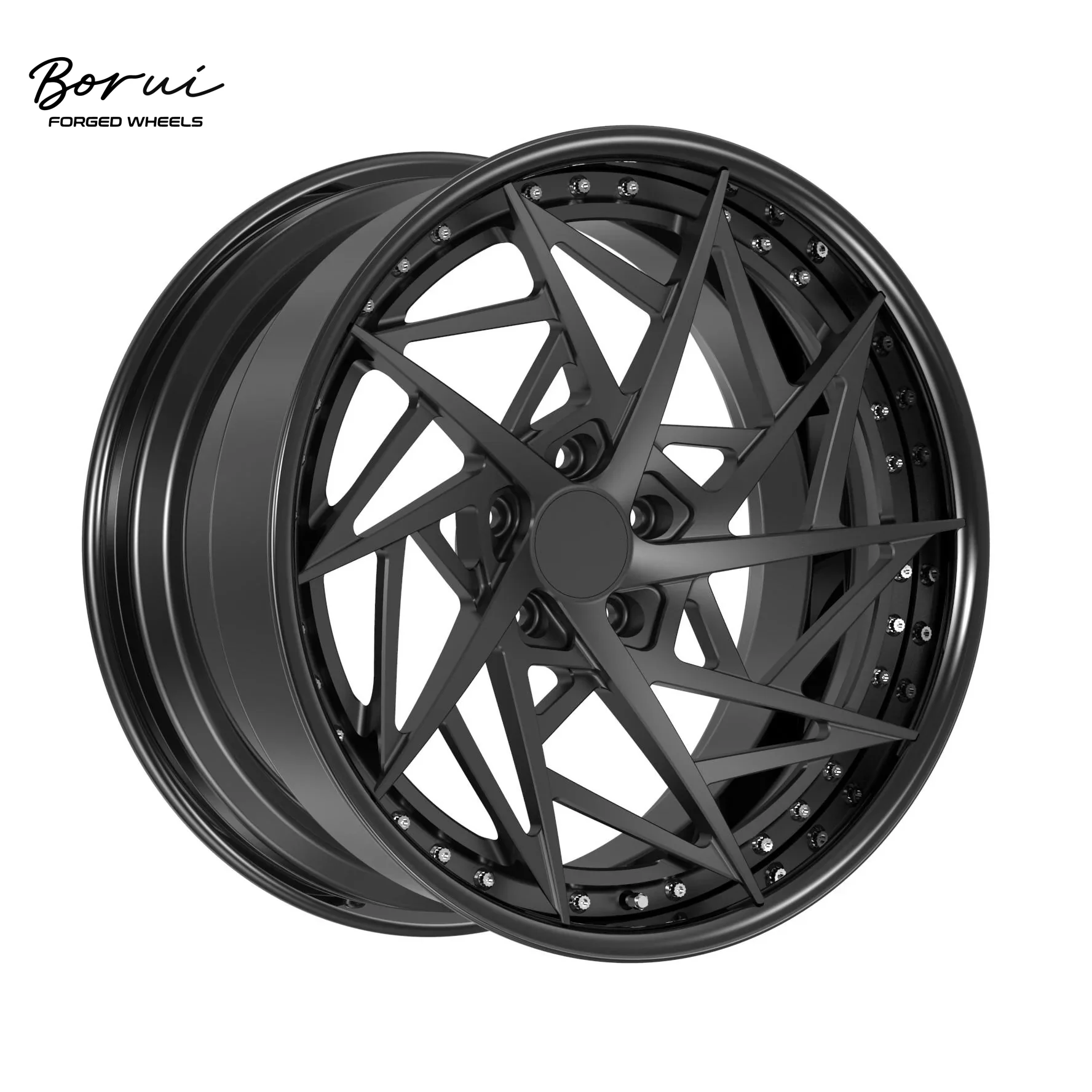 Borui Forged Wheels18 19 20 Inch Forged Alloy Alloy Wheels 5x120 5x130 5x114.3 5x112 For Racing Wheels American Style
