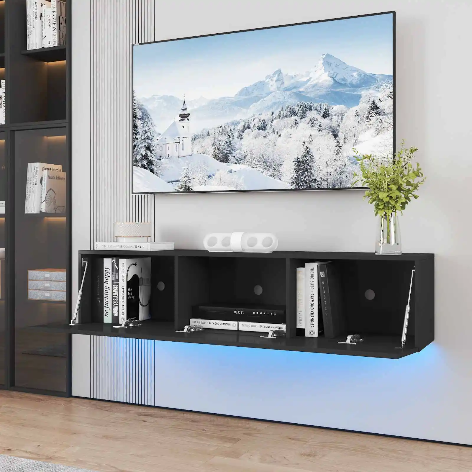 Floating TV Stands with LED Lights 55