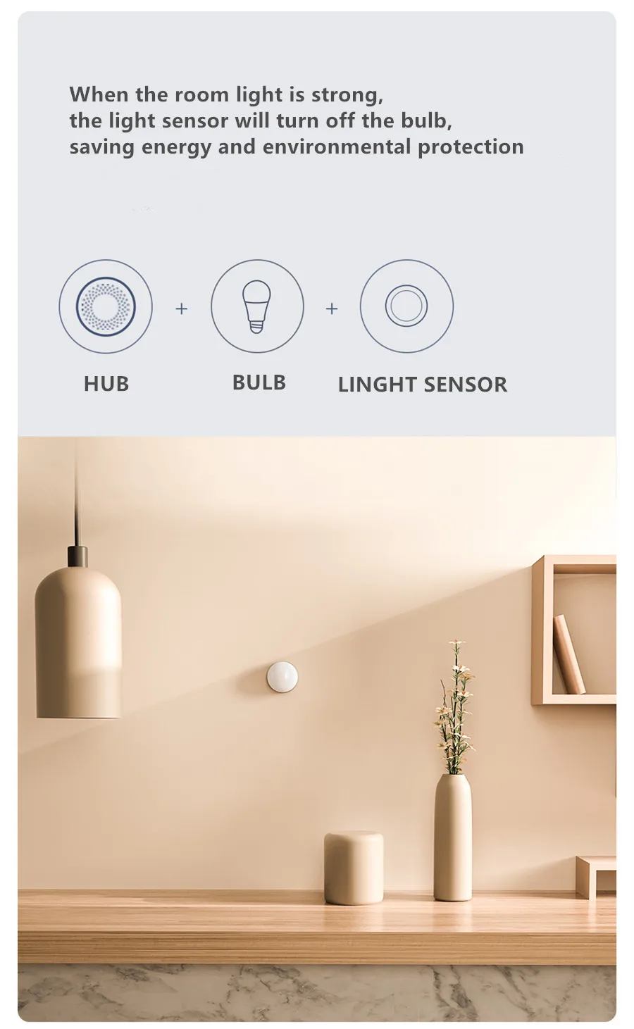 Aqara-Sensor de luz T1, Sensor de brillo Zigbee 3,0, Detector de luz inteligente para el hogar, Control con aplicación Aqara Home Homek