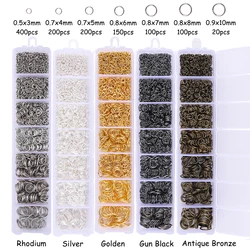 1Set/Bag Alloy Open Jump Rings Mixed 3mm 4mm 5mm 6mm 7mm 8mm 10mm Split Rings For DIY Jewelry Making Findings Lron Single Circl